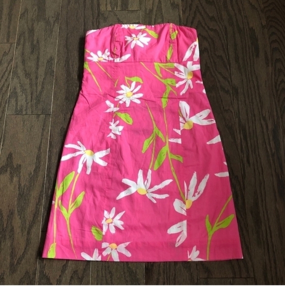 NWT Lilly Pulitzer Franco Dress Hotty Pink Twirlers Size 4 - Picture 4 of 10